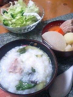 コンソメ煮と中華がゆ