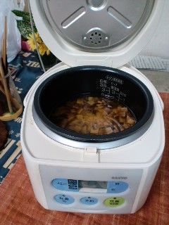 タコごはん15炊飯器で炊く